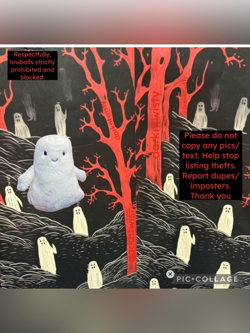 1 OWNER RETIRED JELLYCAT OOKY GHOST ORIGINAL RELEASE